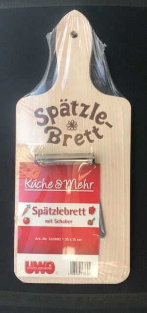 Spätzlebrett mit Schaber