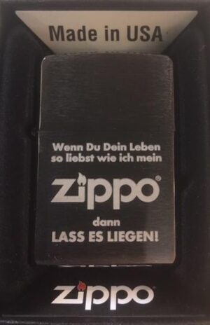 ZIPPO Feuerzeug "Leben liebst"