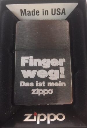 ZIPPO Feuerzeug "Finger weg!"