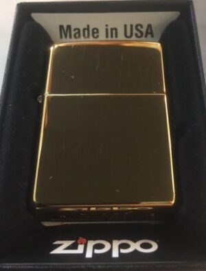 ZIPPO Feuerzeug Messing poliert