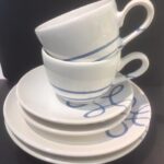 Gmundner Keramik Set Di 2 Piatti Piani Pur Geflammt - Diametro 25 Cm - Fatto A Mano In Austria - Rosso Fiammato