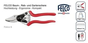 FELCO 6 DIE Schere für die zierliche Hand - die etwas kleinere FELCO-Schere