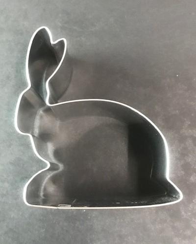 Ausstecherle Hase liegend