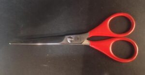 DOVO Bartschere rostfrei, rot