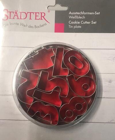 Ausstecher-Set Zahlen
