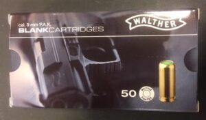 WALTHER Platzpatronen 9 mm P.A.K.