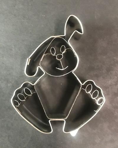 Ausstecherle Hase mit Prägung