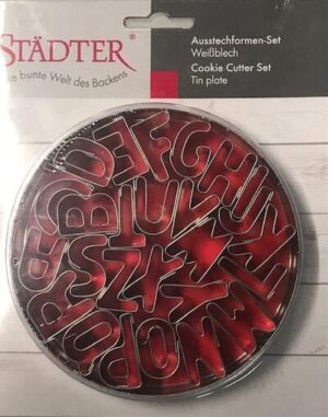 Ausstecher-Set Buchstaben