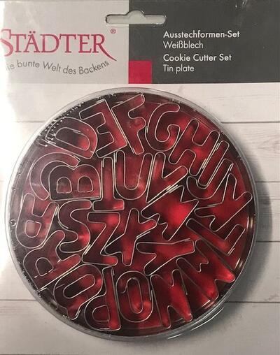 Ausstecher-Set Buchstaben