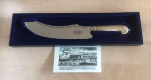 Original Dresdner Stollenmesser versilbert