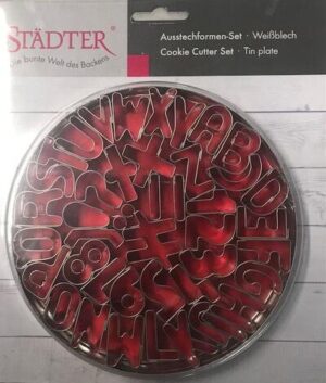Ausstecher-Set Buchstaben, Zahlen und mehr