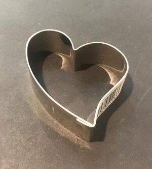 Ausstecher Herz geschwungen 4,5 x 4