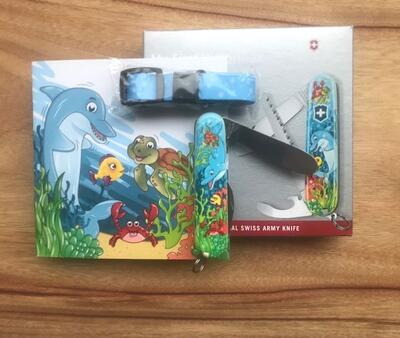 Victorinox Kindermesser-Set blau bunt