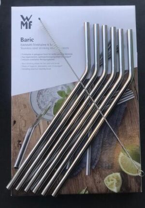 WMF Baric Trinkhalme , gebogen