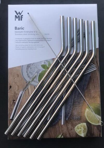 WMF Baric Trinkhalme , gebogen